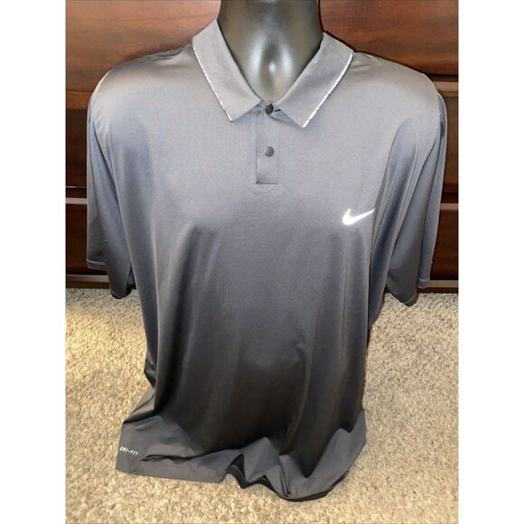 Nike Other - Nike Tiger Woods Collection Size XXL Black Golf Performance Polo Shirt